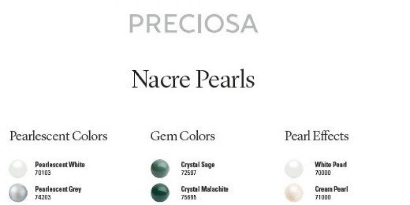 Cartella Colori Perle Nacrè